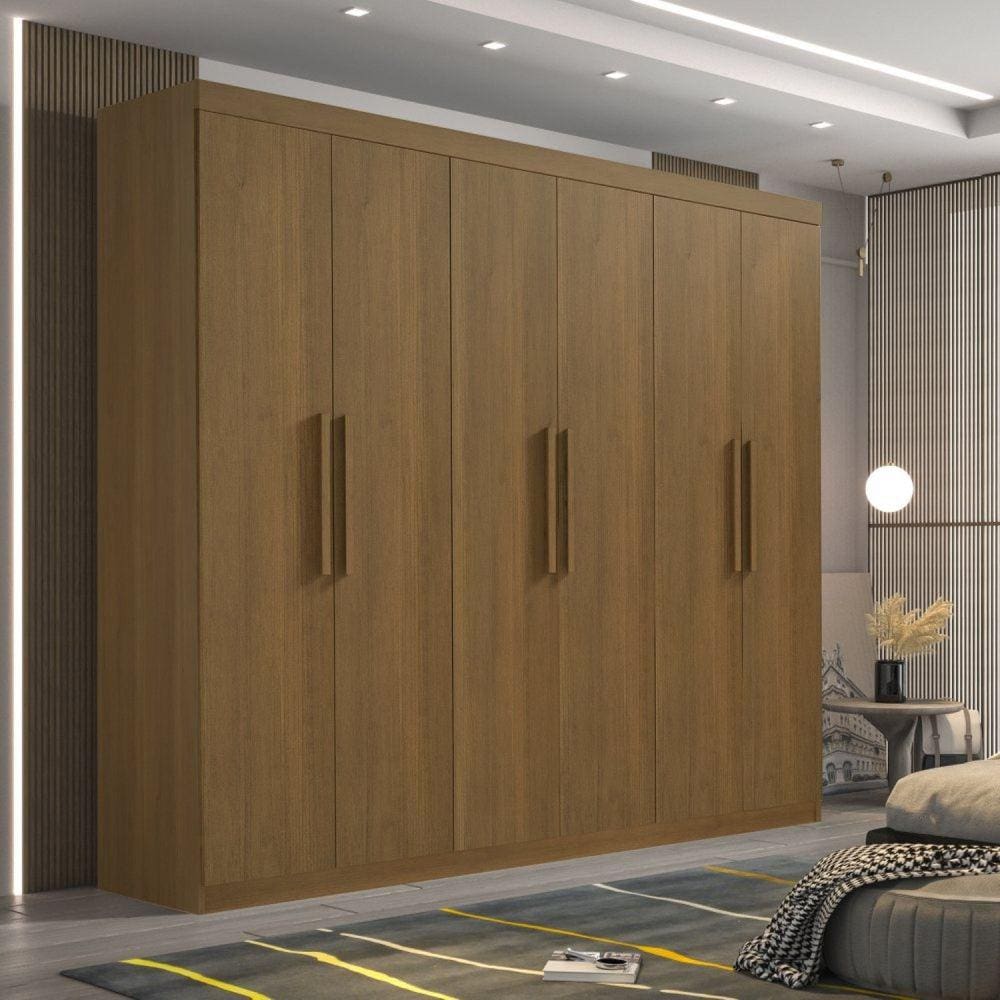 Guarda Roupa Casal 6 Portas 4 Gavetas Ipanema D Doro Moveis Cinamomo