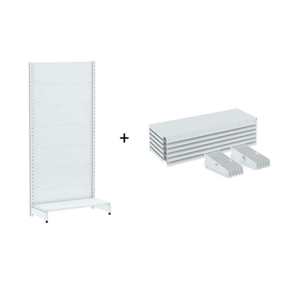 Gondola Parede 170 Amapa Flex Inicial Branco 7 band SPEtiqueta - Amapá