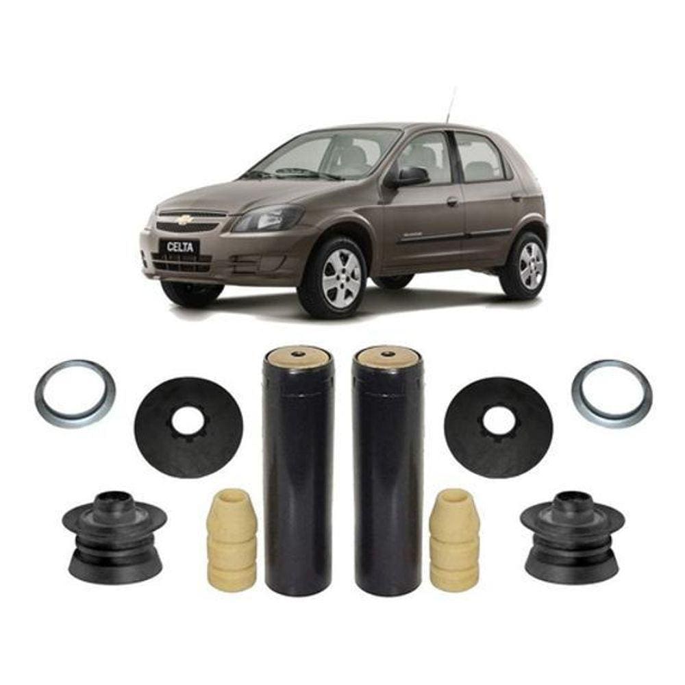 Kit Coxim Batente Traseiro Gm Celta 2010 2011 2012 2013 2014