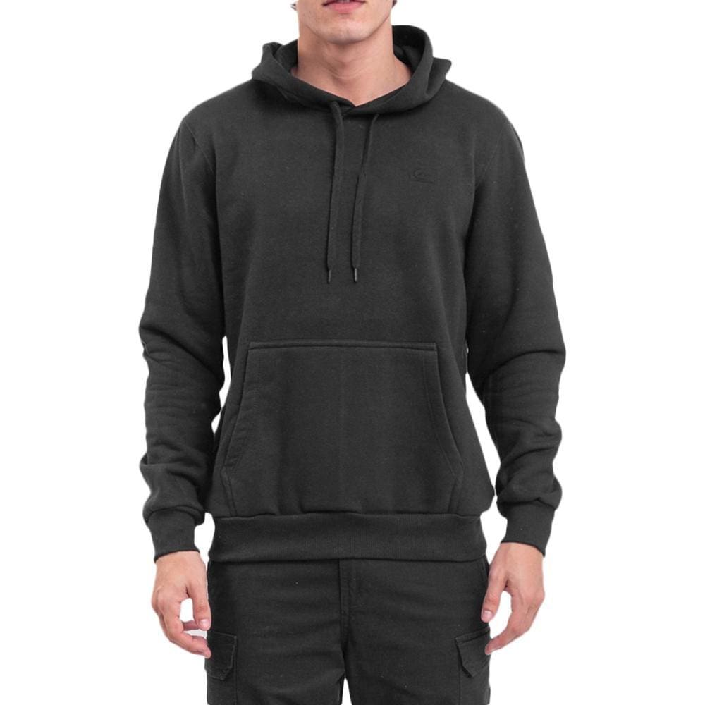 Moletom Quiksilver Canguru Embroidery WT23 Masculino Preto