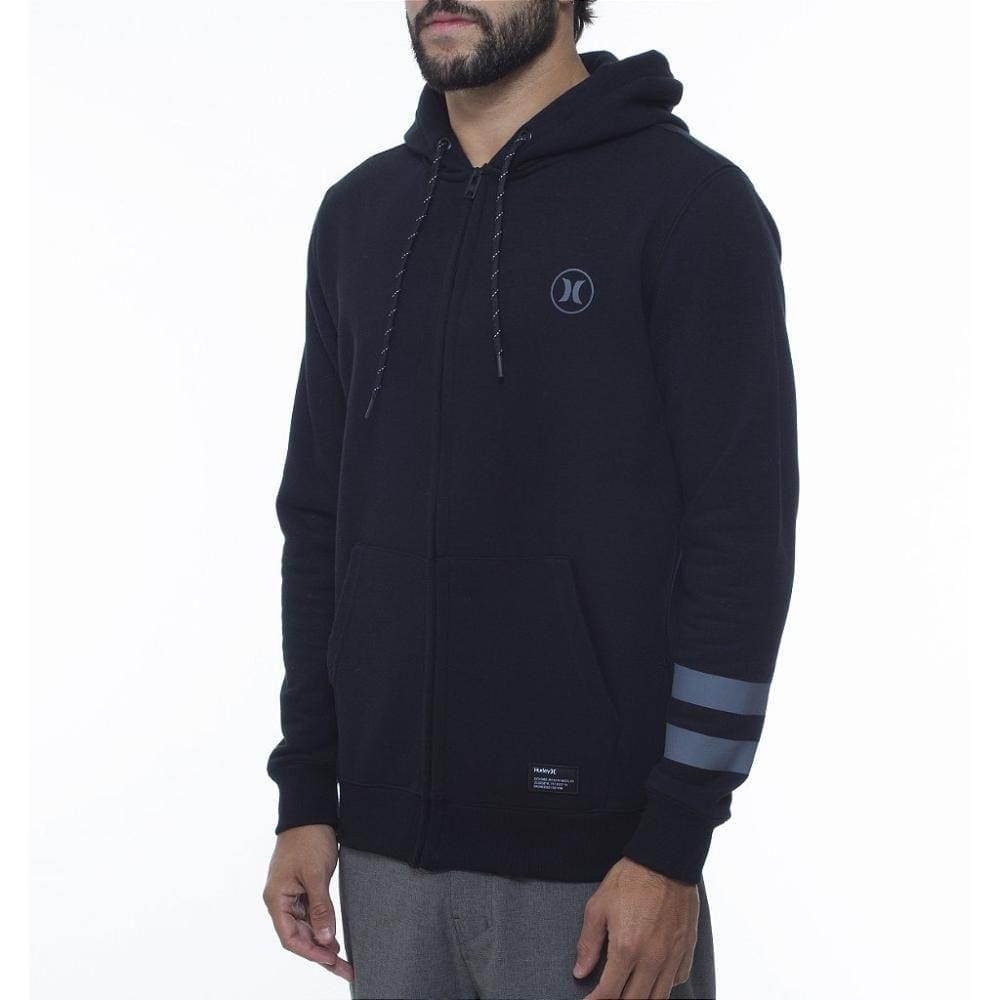 Moletom Hurley Aberto Circle Icon BP WT23 Masculino Preto