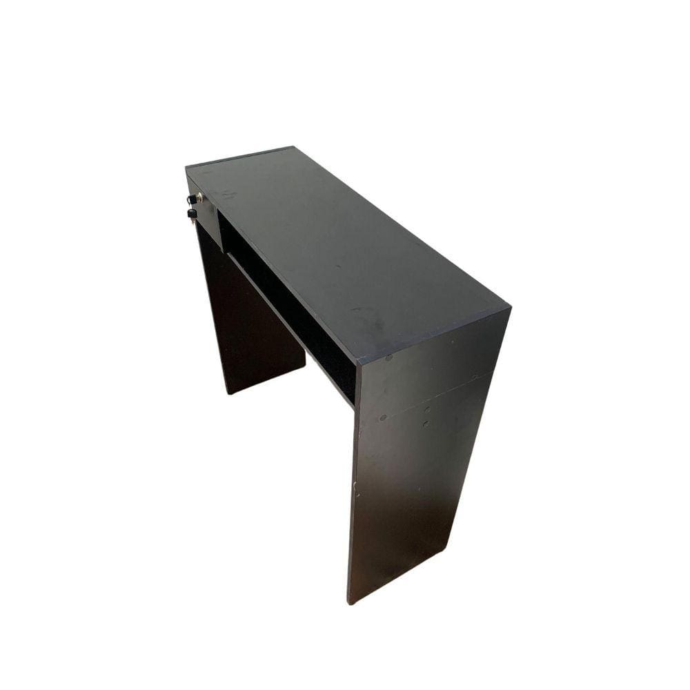 Mesa Aparador Mdf Preto Armário Para Café Estudos Decoração