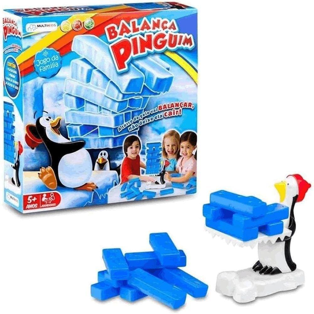Jogo Torre do Equilíbrio Balança Pinguim Multikids