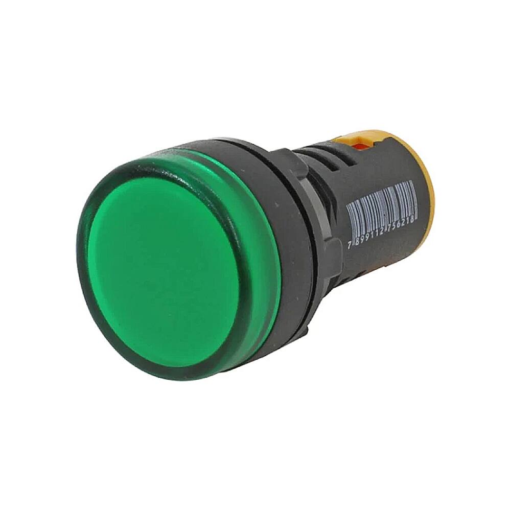 Sinaleiro Led 220v Verde IP65 22mm Metaltex
