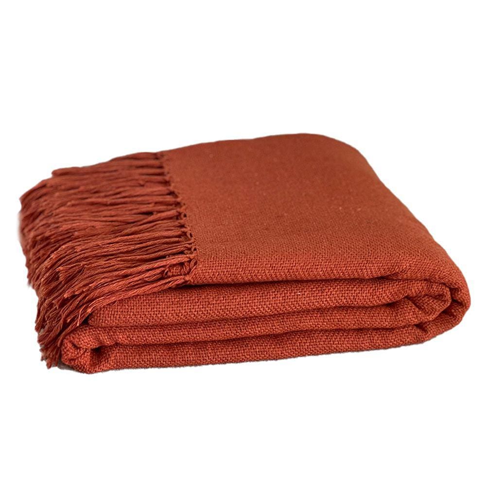 MANTA PARA SOFÁ AURORA TERRACOTA 2,50 x 2,10