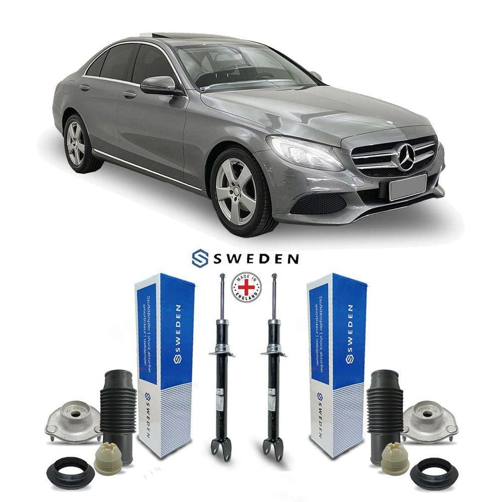 2 Amortecedor Kit Coxim Dianteiro Mercedes C200 2015 A 2019