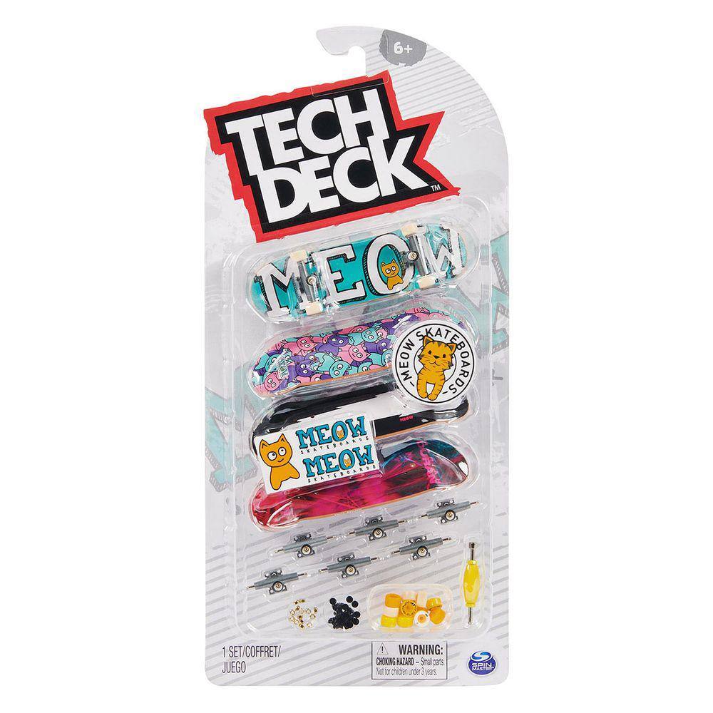 Kit 5 Skate De Dedo Mini Com Lixa Fingerboard Truck Metal