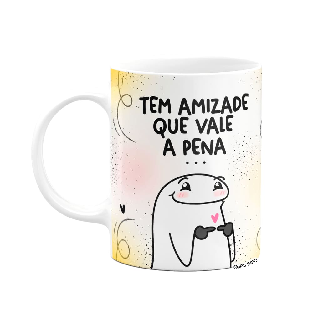 Caneca Flork Amigas - Tem amizade que vale a pena