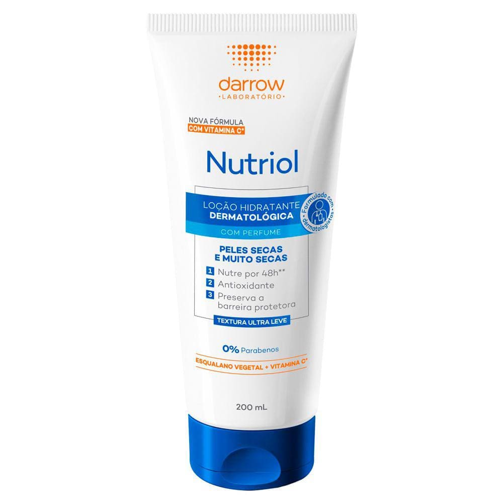 Nutriol Darrow Loção Hidratante com Vitamina C Peles Secas e Muito Secas com Perfume 200ml