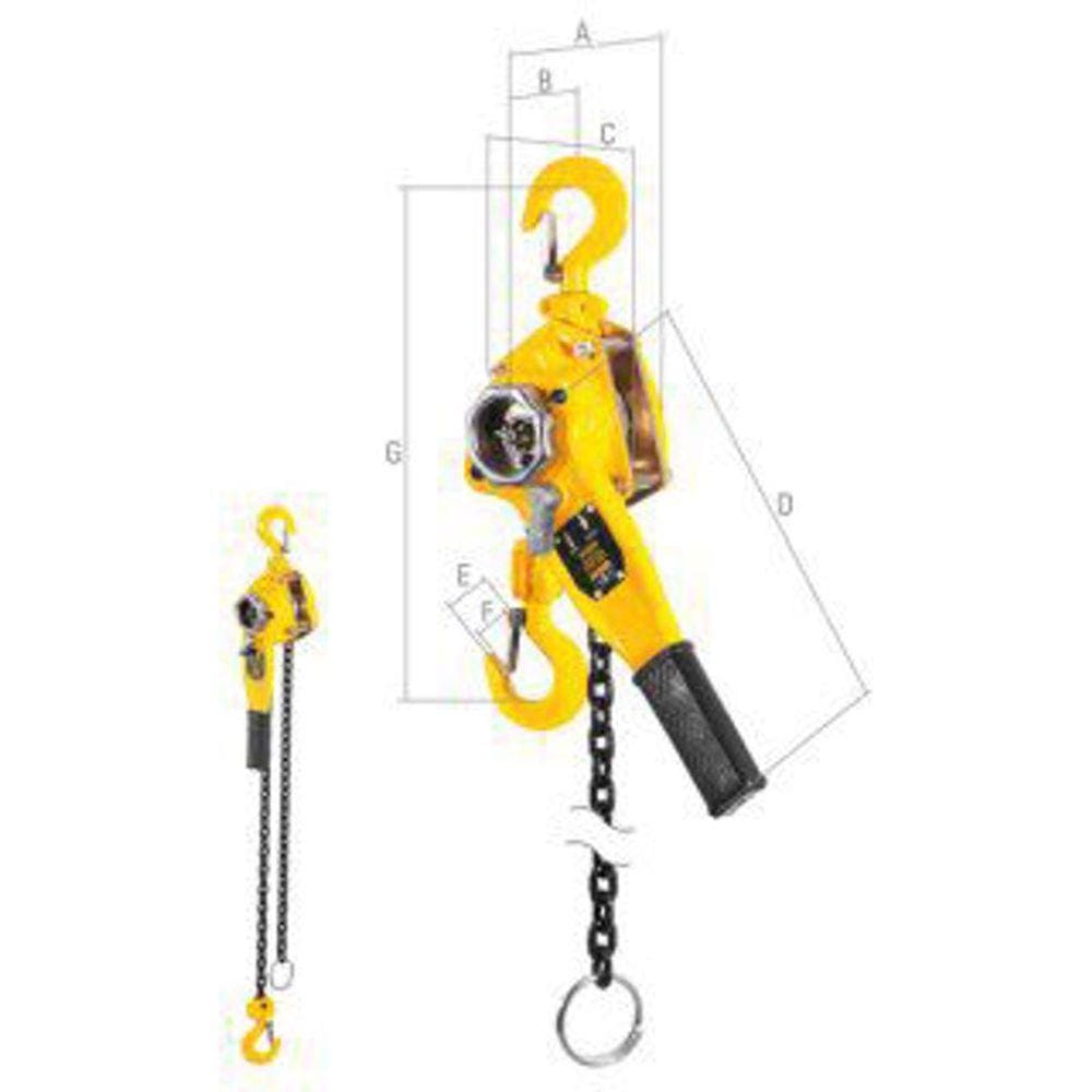 Talha Compacta C/ Alavanca 1,5 3MT - VONDER