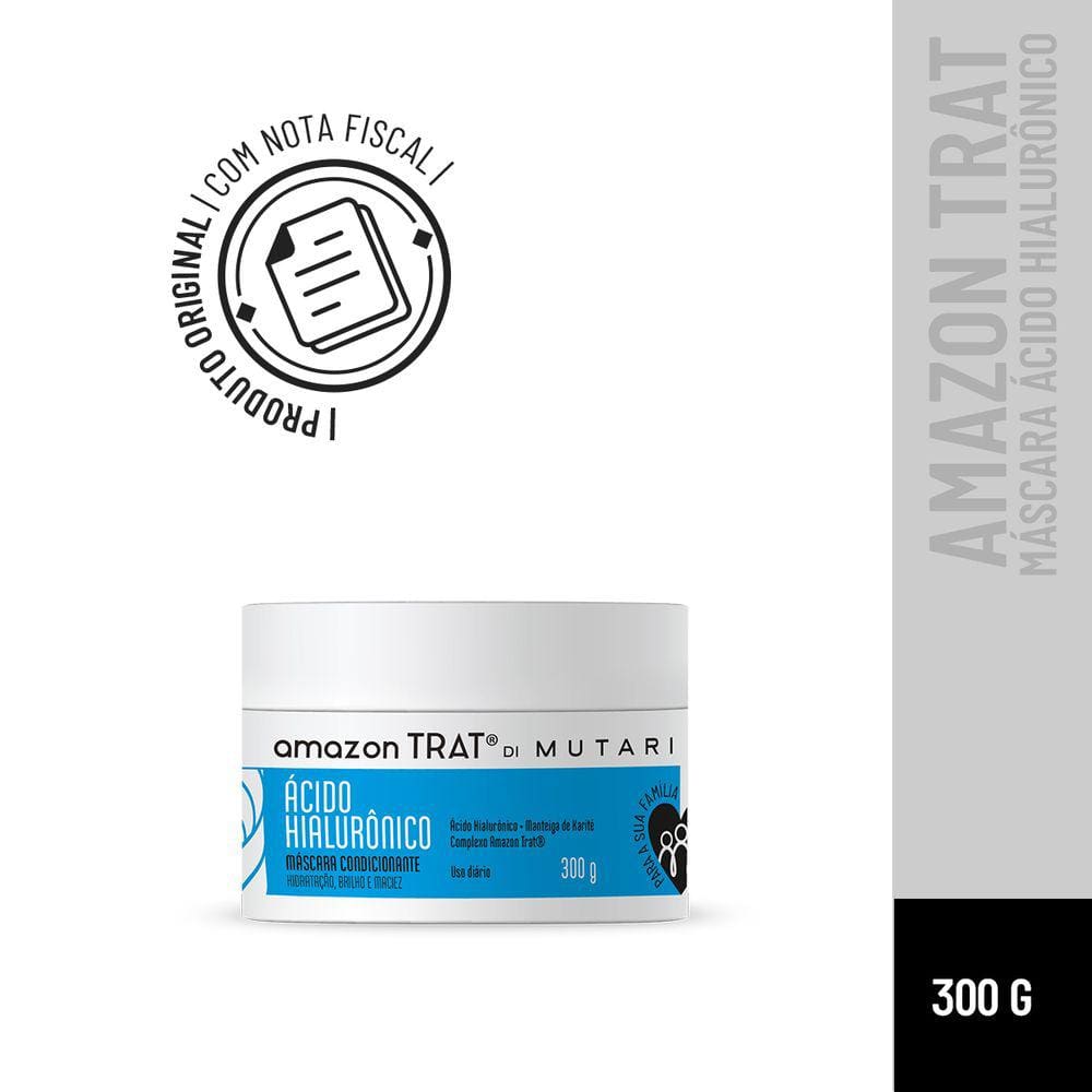 Máscara Ácido Hialurônico Amazon Trat® Mutari 300g