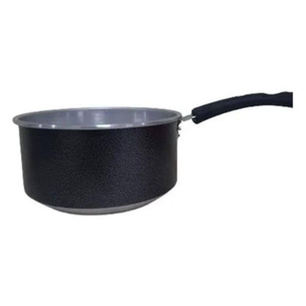 Panela Alumínio Craqueado Grafite 18cm Cabo Longo 1.9lts