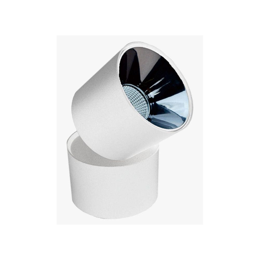 Spot Sobrepor Redondo Branco Direcionável 10cm Led 15W 3000K Bivolt