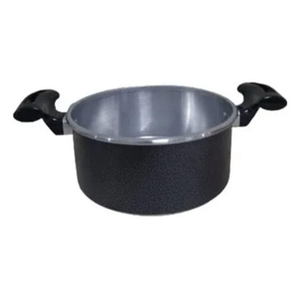 Panela Caçarola Craqueado Grafite 16cm Em Alumínio 1.5lts