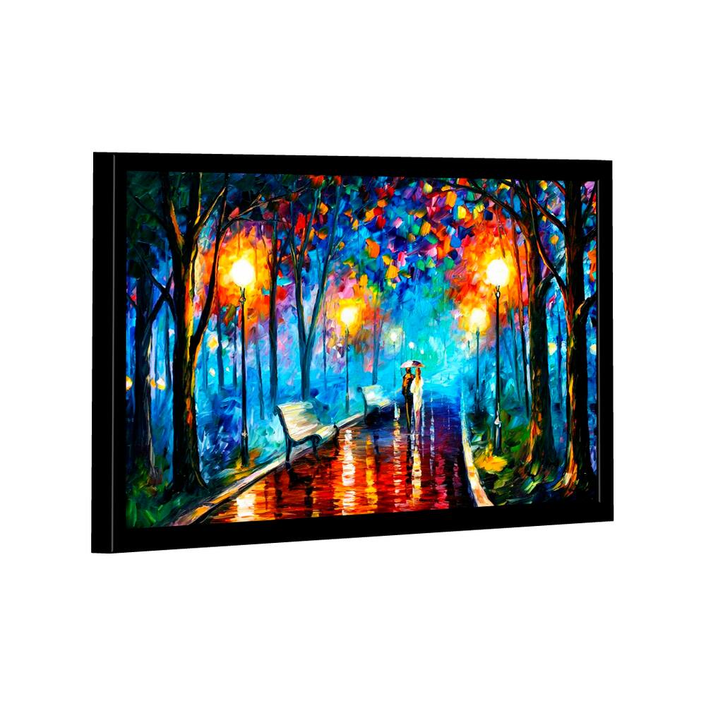Quadro Pintura de Casal Caminhando -- BR ARTES