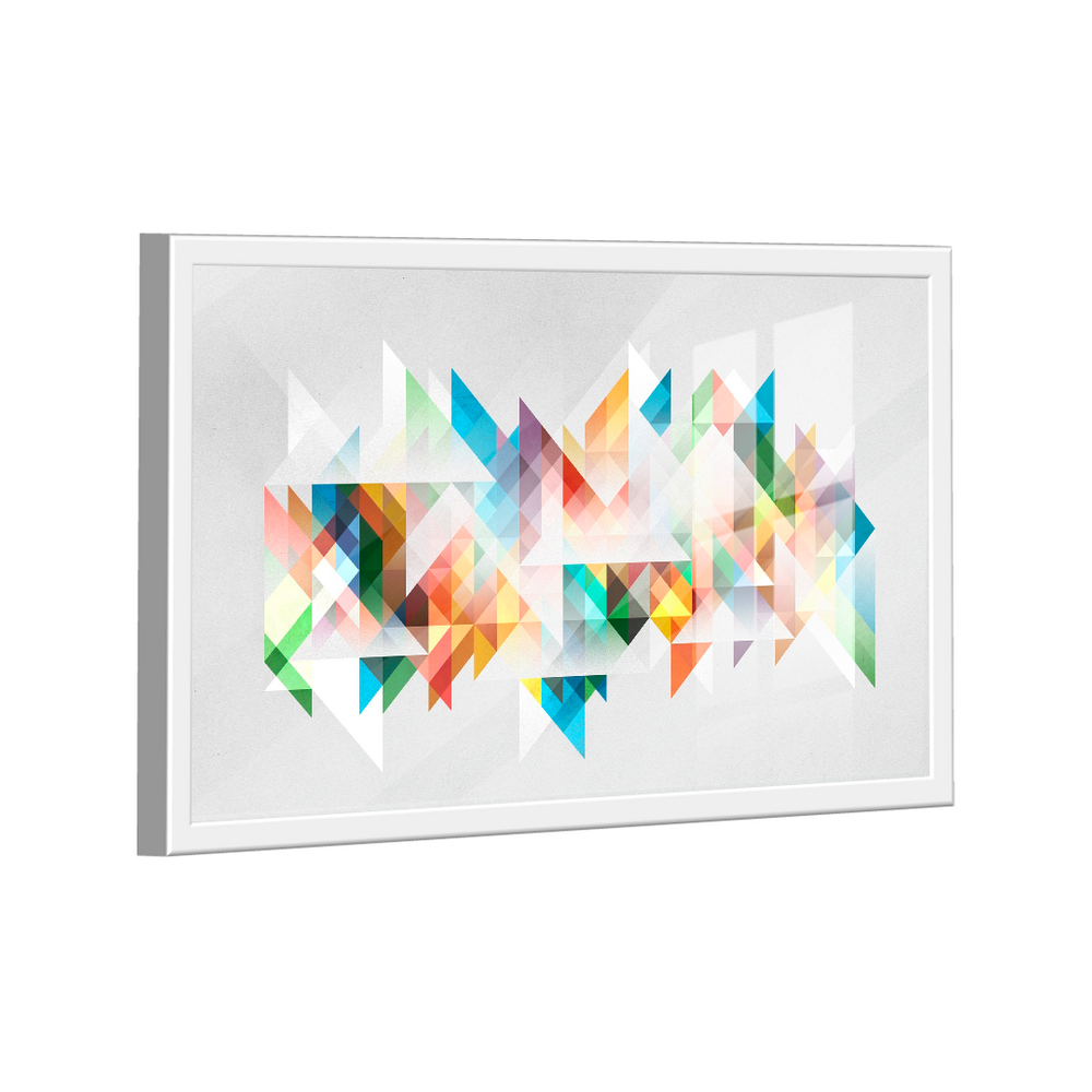 Quadro Geométrico Multicolorido -- BR ARTES