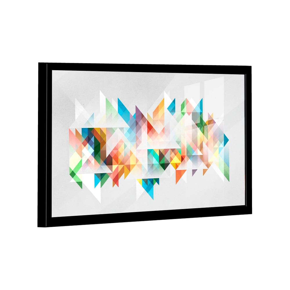 Quadro Geométrico Multicolorido -- BR ARTES