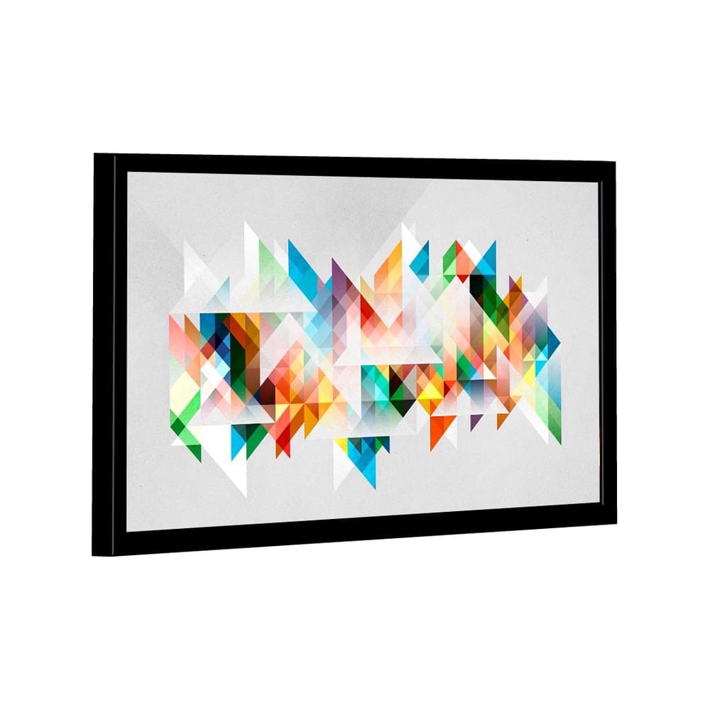 Quadro Geométrico Multicolorido -- BR ARTES