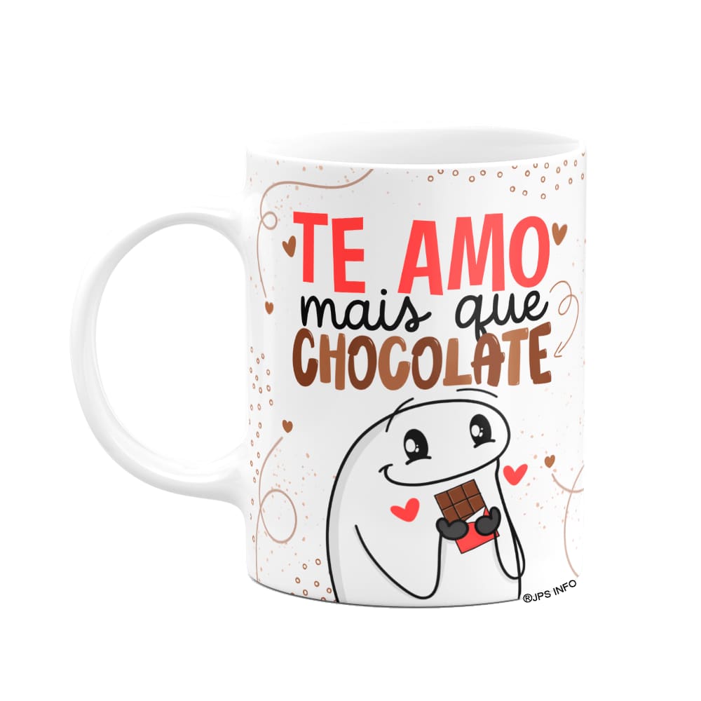 Caneca Divertida Flork - Te amo mais que chocolate