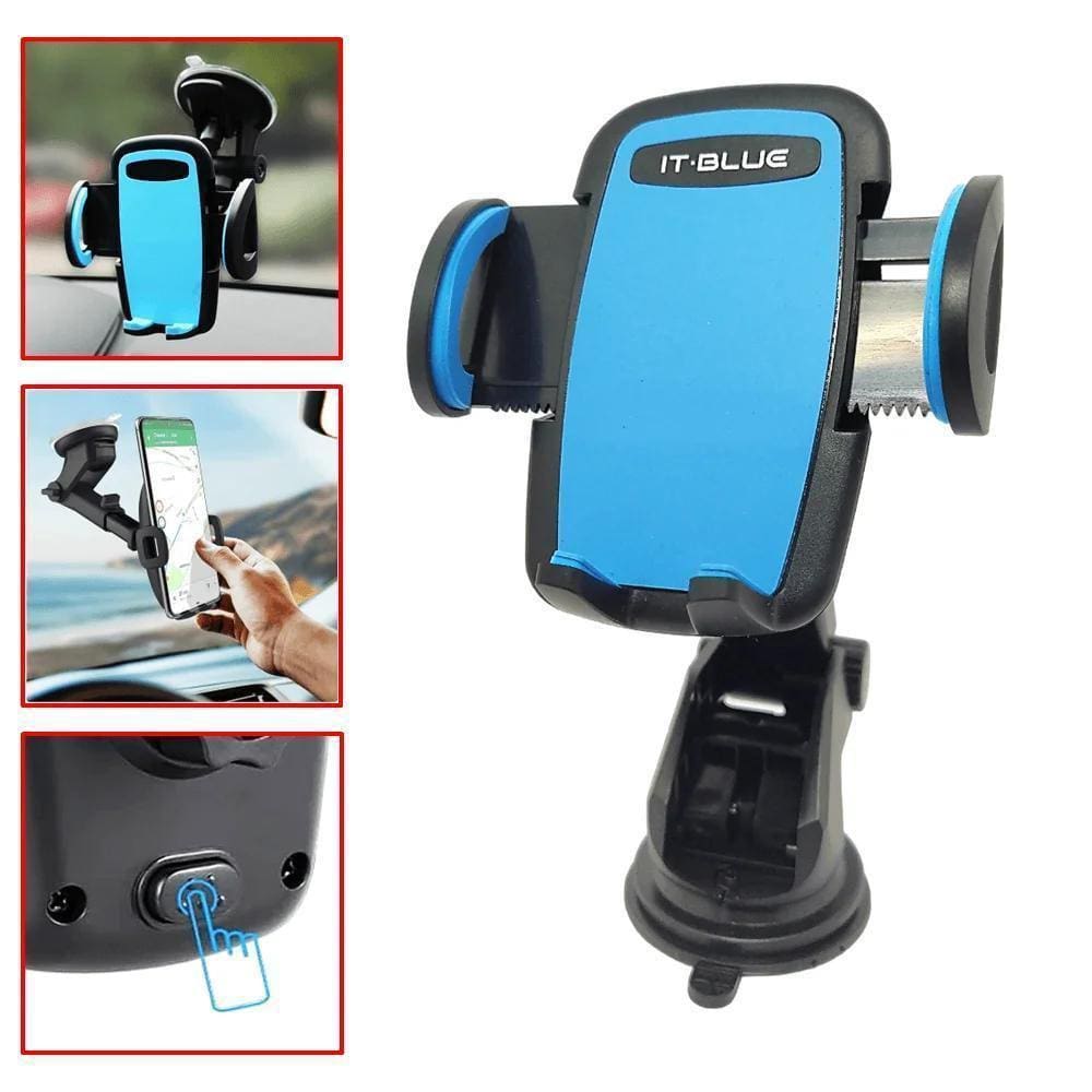 Suporte De Celular Ajustável Carro Ventosa Painel E Vidro