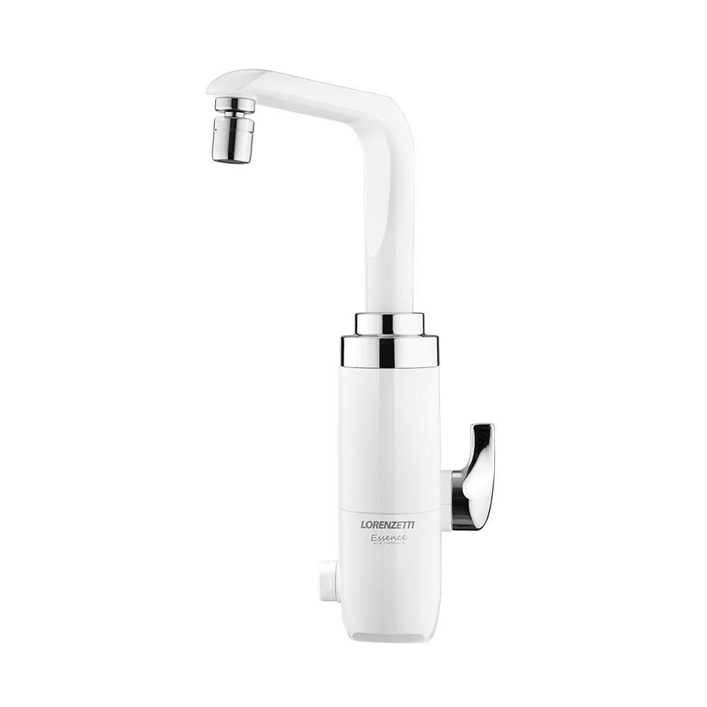 Torneira Elétrica Lorenzetti Essence de Bancada Branca/Cromada - 220V - Único