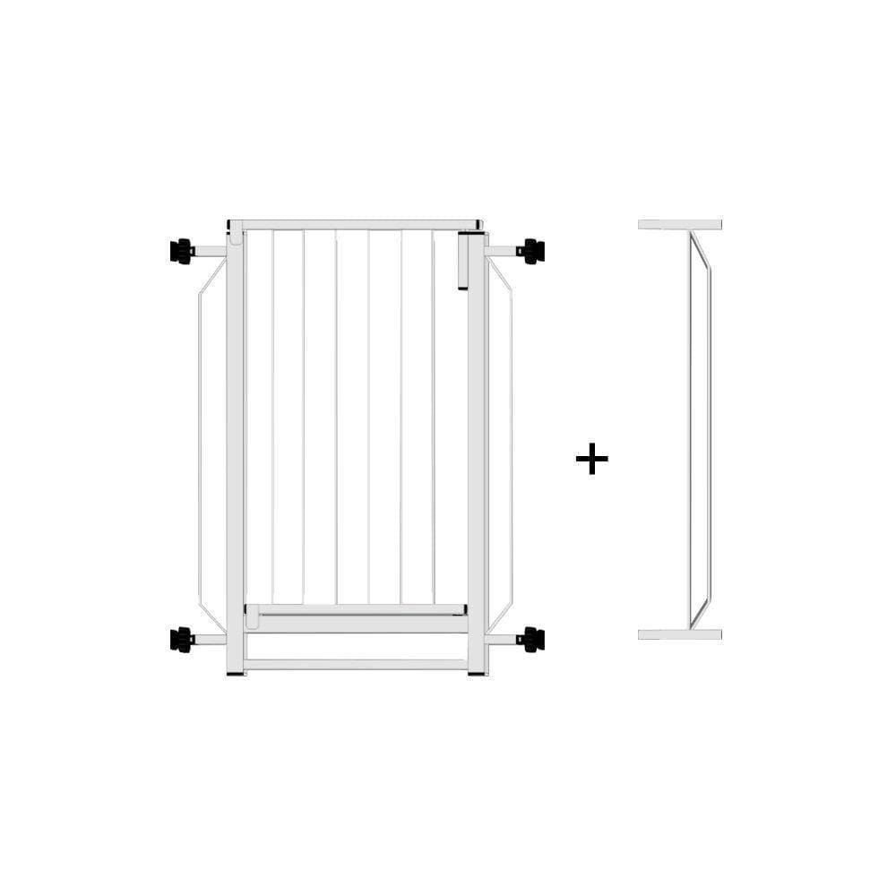 Portao Pet/ Kids Com Extensor Branco