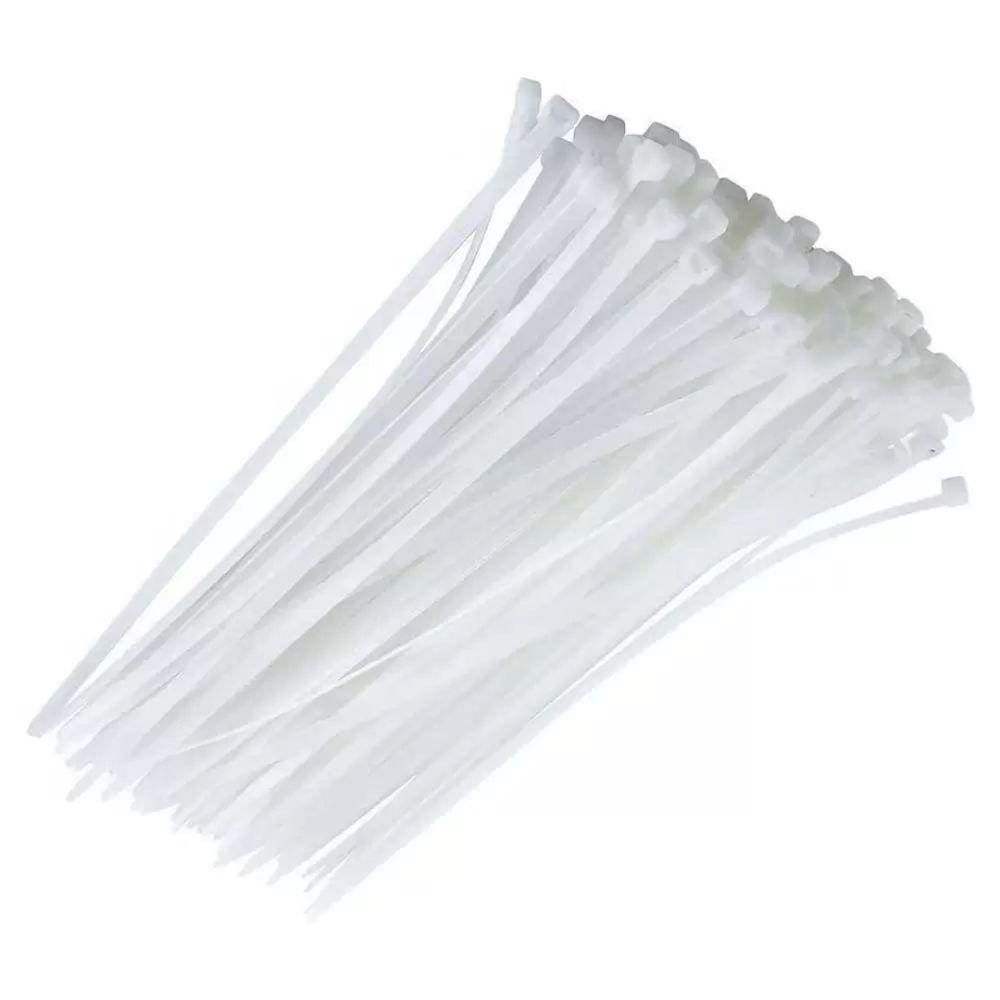 Abraçadeira De Nylon 3,5x280mm - 100 Unidades Branca