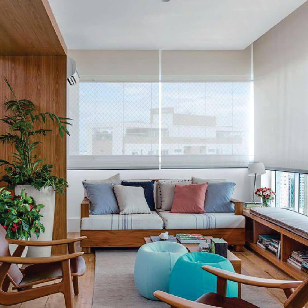 Persiana Rolo Screen 3% Branco - 2,10m x 1,70m