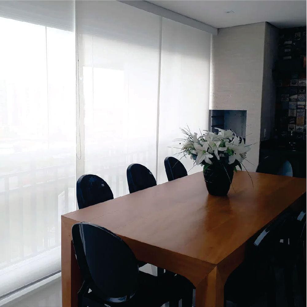 Persiana Rolo Screen 3% Branco - 1,80m x 1,80m