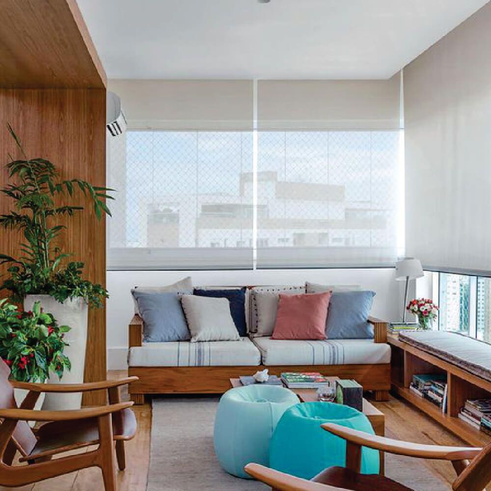 Persiana Rolo Screen 3% Branco - 2,80m x 1,70m