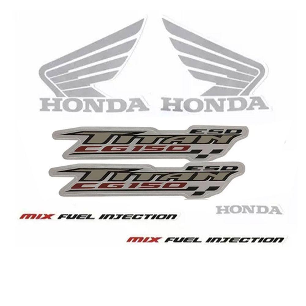 Jogo de Adesivos Honda CG Titan 150 ESD Mix 2009