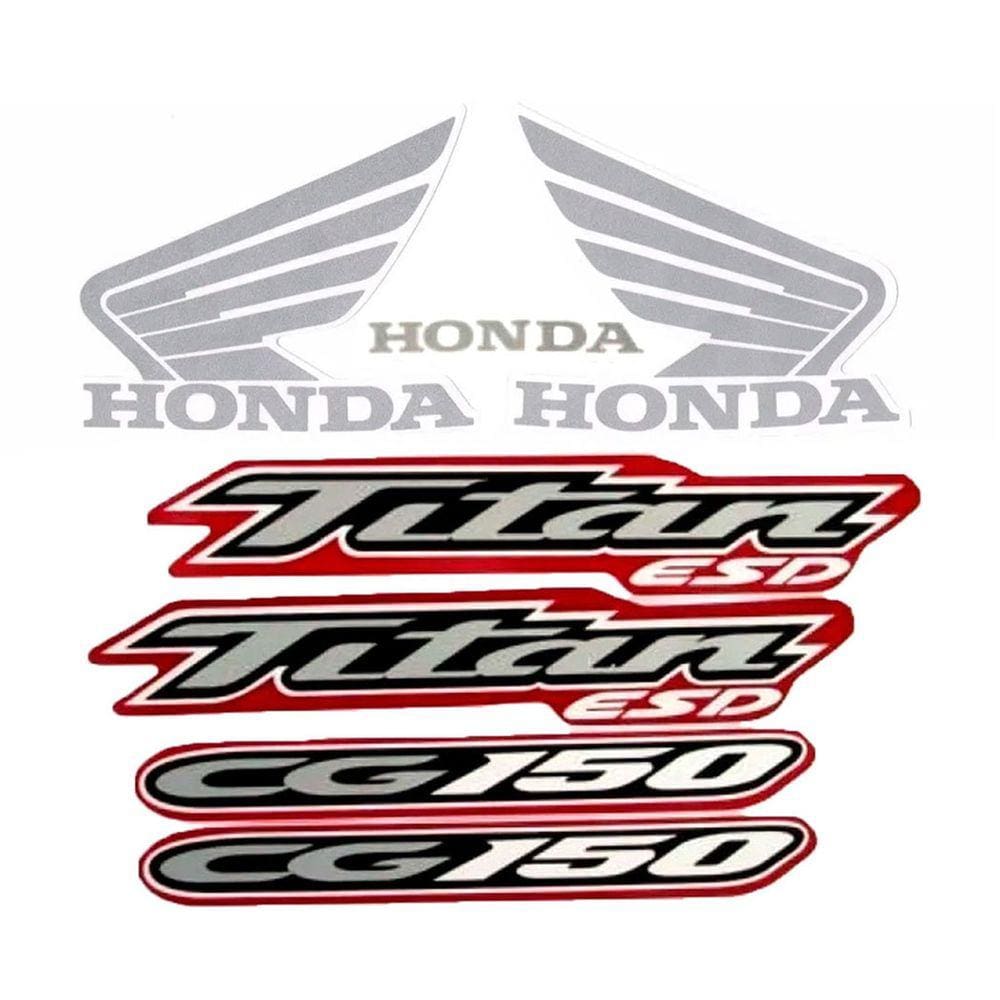 Jogo de Adesivos Honda CG Titan 150 ESD 2004