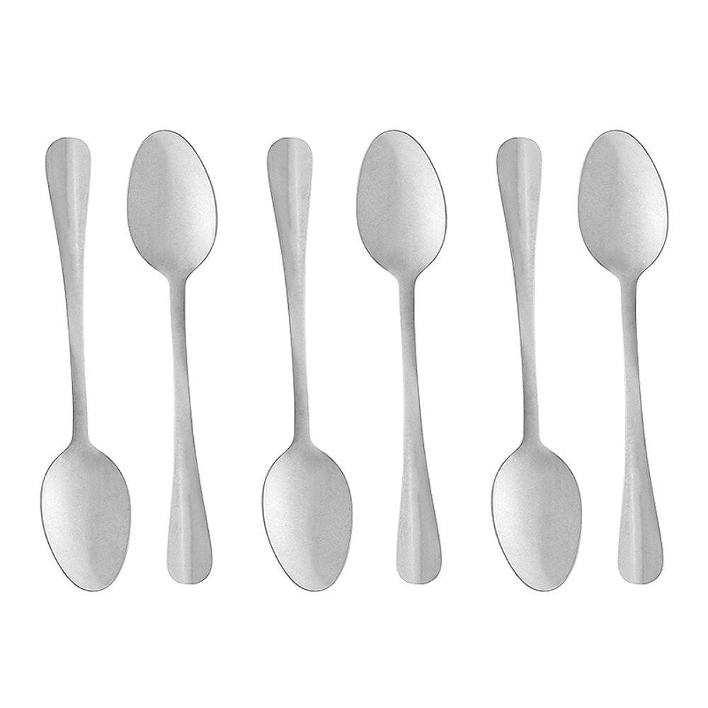 Conjunto 6 Colheres de Sobremesa de Aço Inox Positano 12cm 1281 - Lyor
