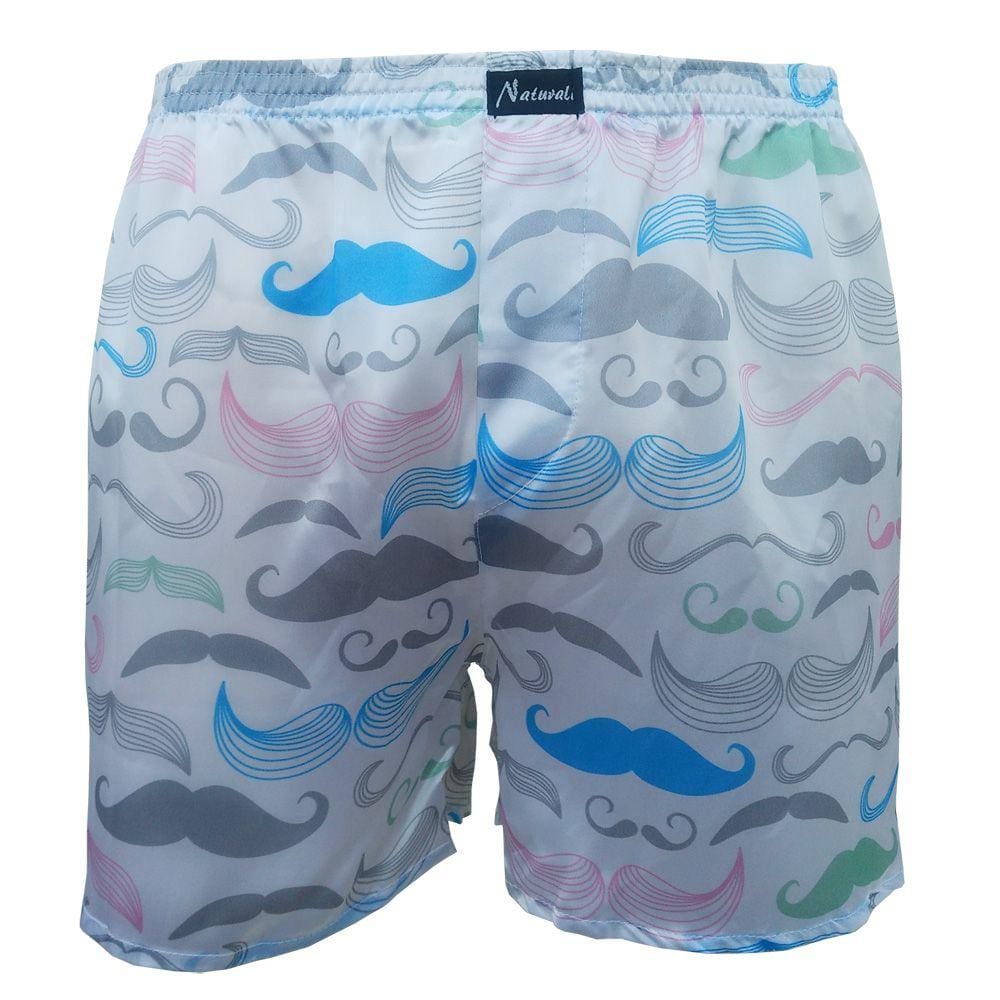 Cueca Samba-Canção Mustache Branca - 191-032