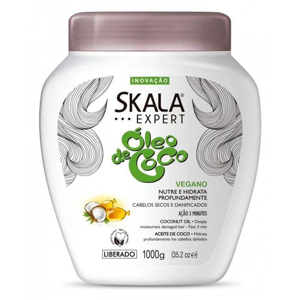 Máscara Capilar De Tratamento Skala Expert Óleo De Coco 1kg