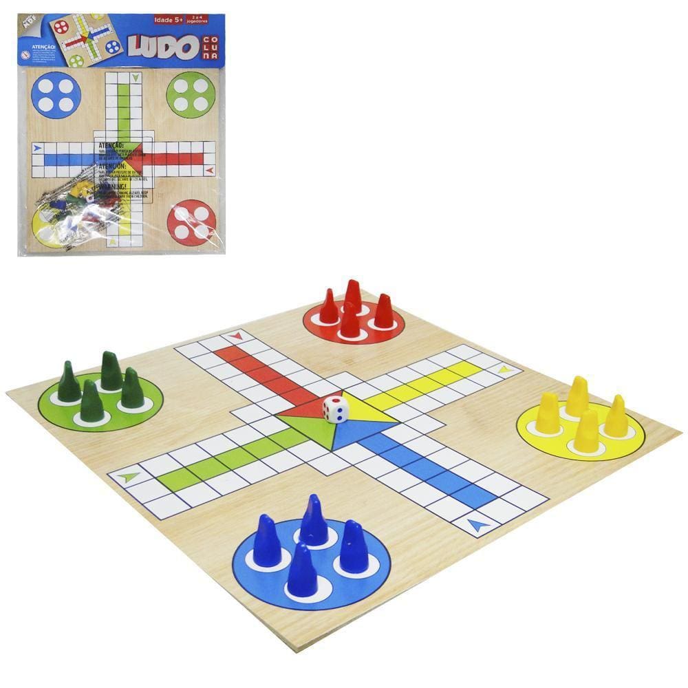 JOGO LUDO XALINGO TRIDIMENSIONAL