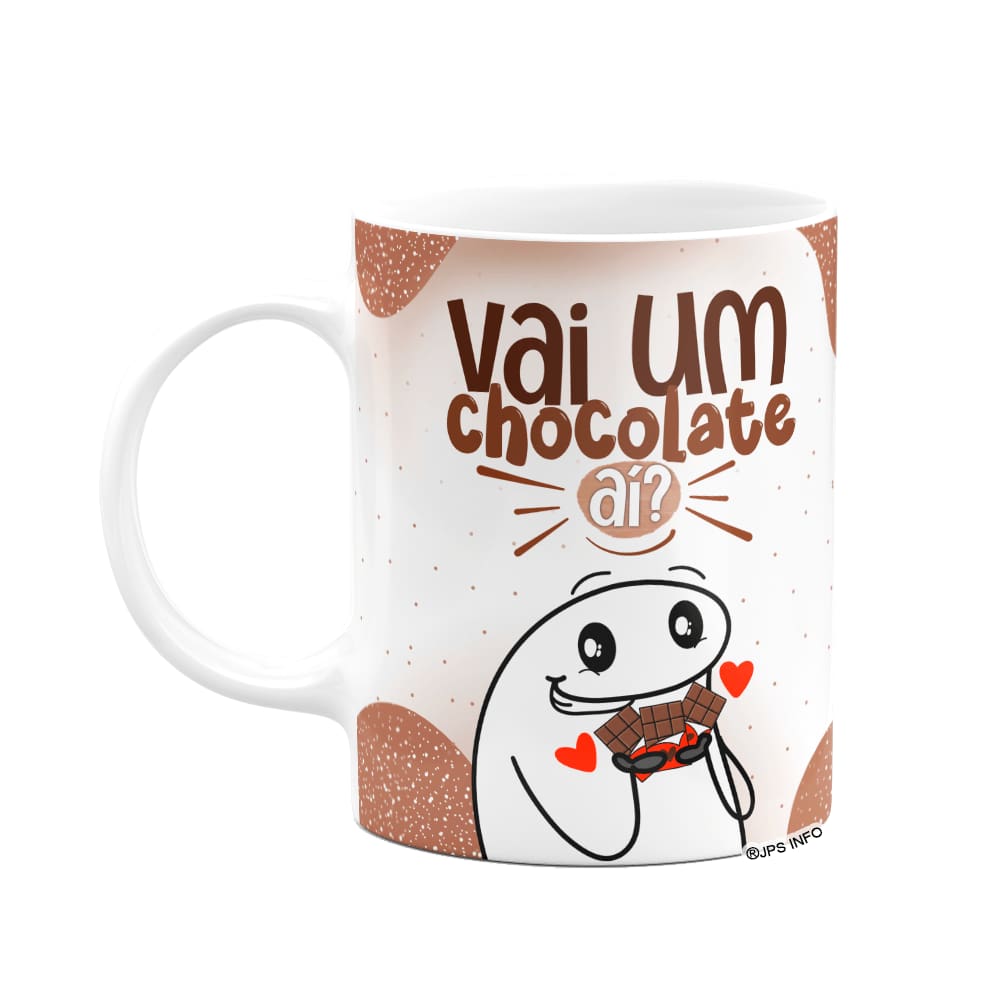 Caneca Divertida Flork - Vai um chocolate aí?