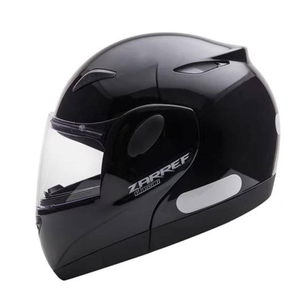 Capacete Taurus Escamoteável Zarref Classic Preto Tamanho 58