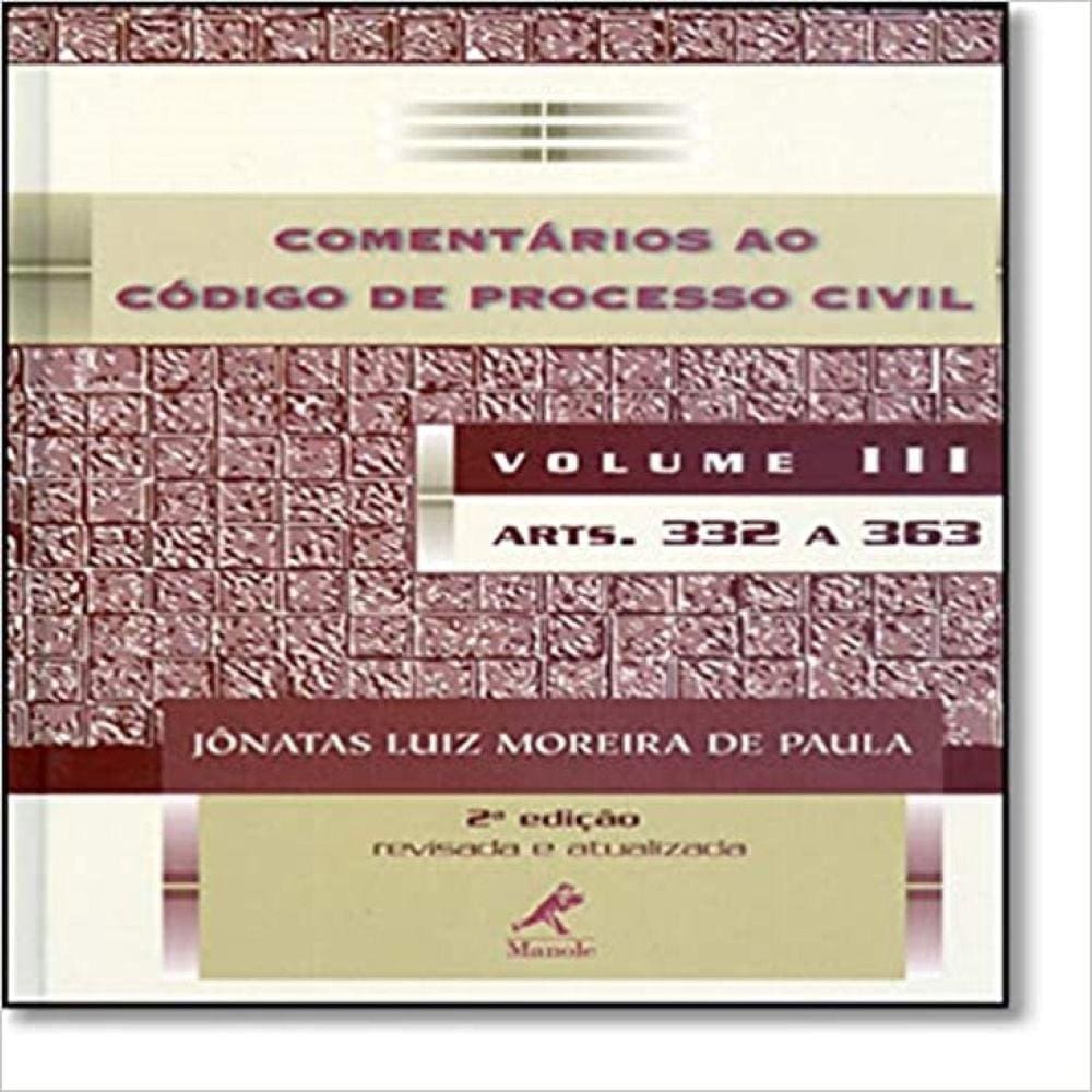 Livro - Comentários Ao Código De Processo Civil - Volume 3