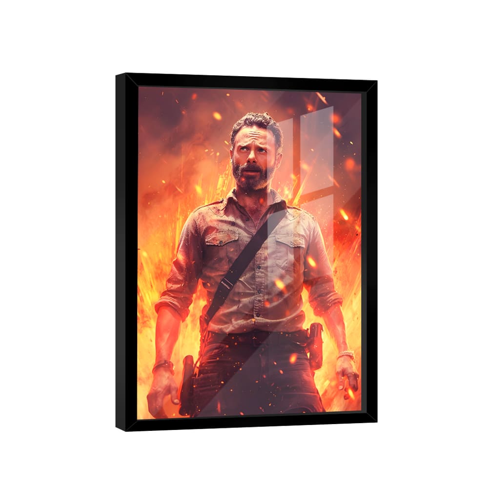 Quadro Rick Grimes -- BR ARTES