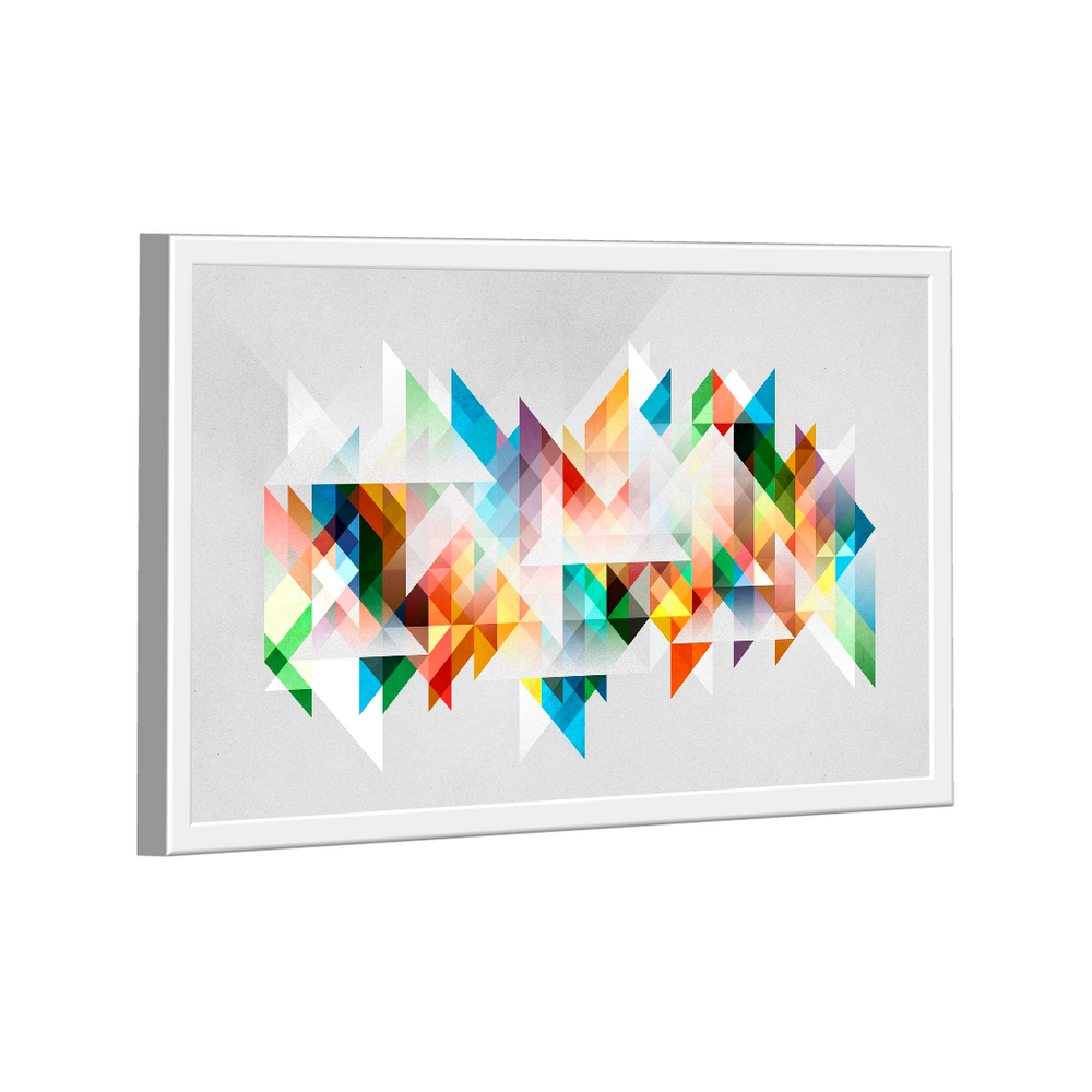 Quadro Geométrico Multicolorido -- BR ARTES