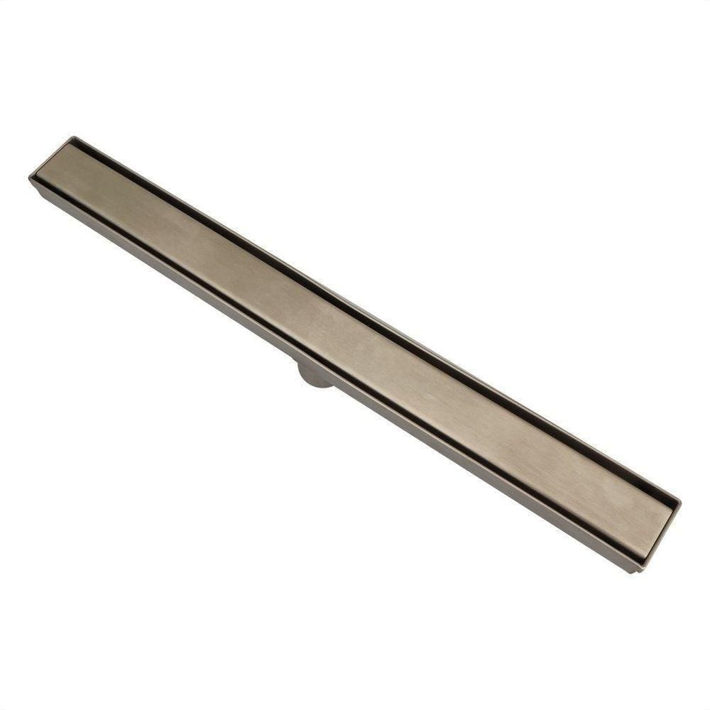 Ralo Oculto Duplo Linear 90cm Inox