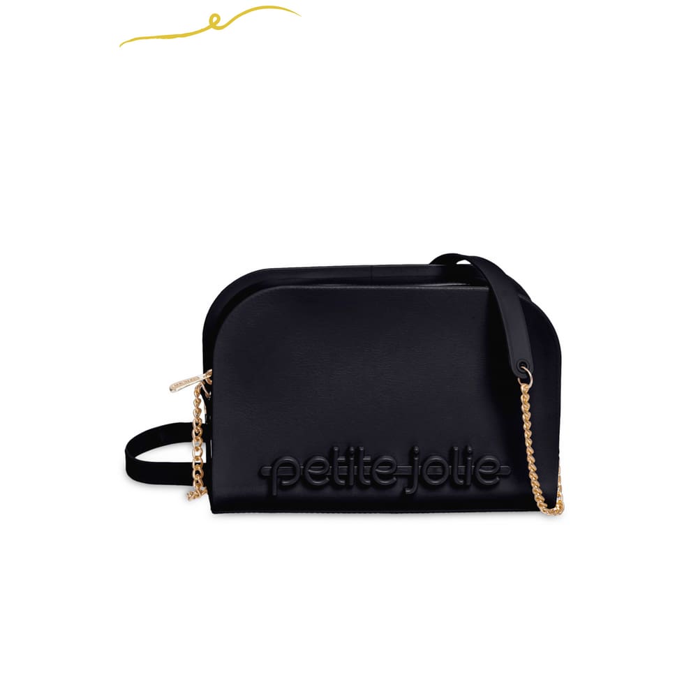 Bolsa Petite Jolie Pretty Alça De Corrente PJ10450 Preta