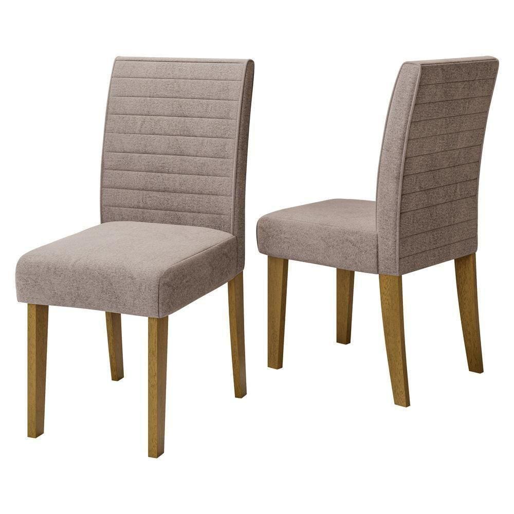 Conjunto C 2 Cadeiras De Jantar Multimóveis Cr50041 Mascavo