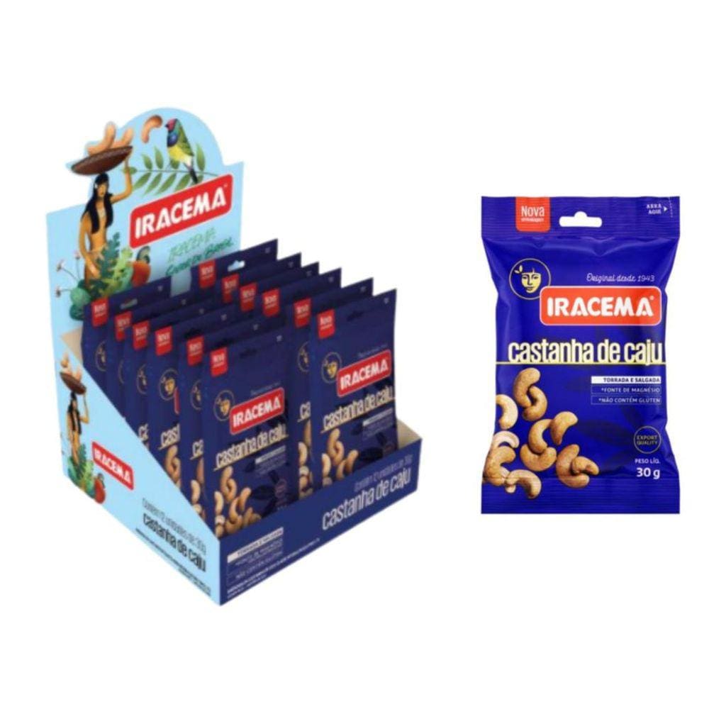 Castanha de Caju Iracema 30g C/12 Unidades