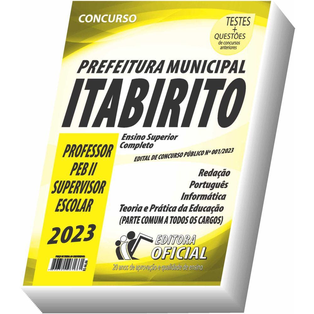 Apostila Prefeitura de Itabirito - MG - Professor de Educação Básica PII - Supervisor Escolar - Parte Comum aos Cargos
