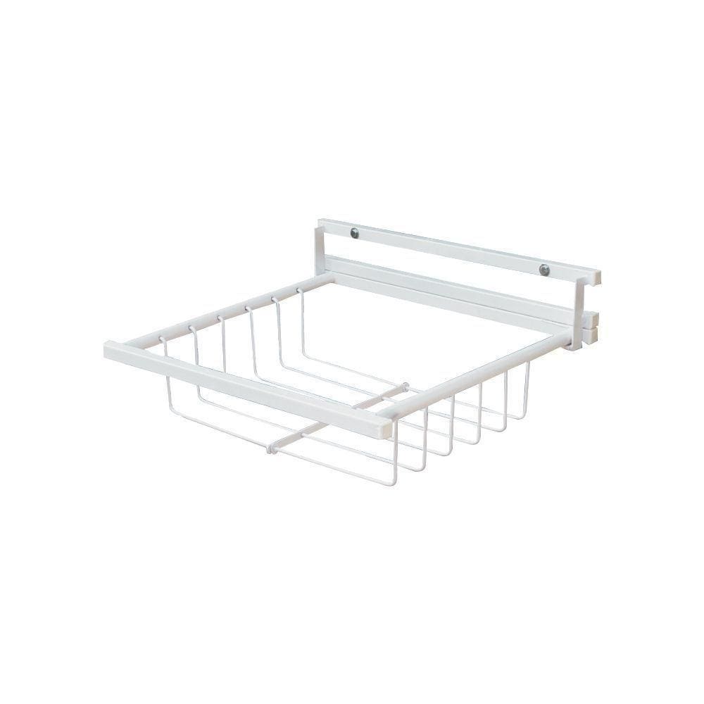 Lixeira Retratil Parede Em Epoxi Branca 50x40 - Cor: Branco