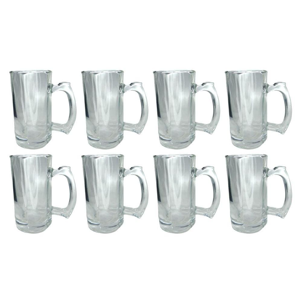 Caneca Congelável Restaurante 380ML Cerveja e Chopp 8UN