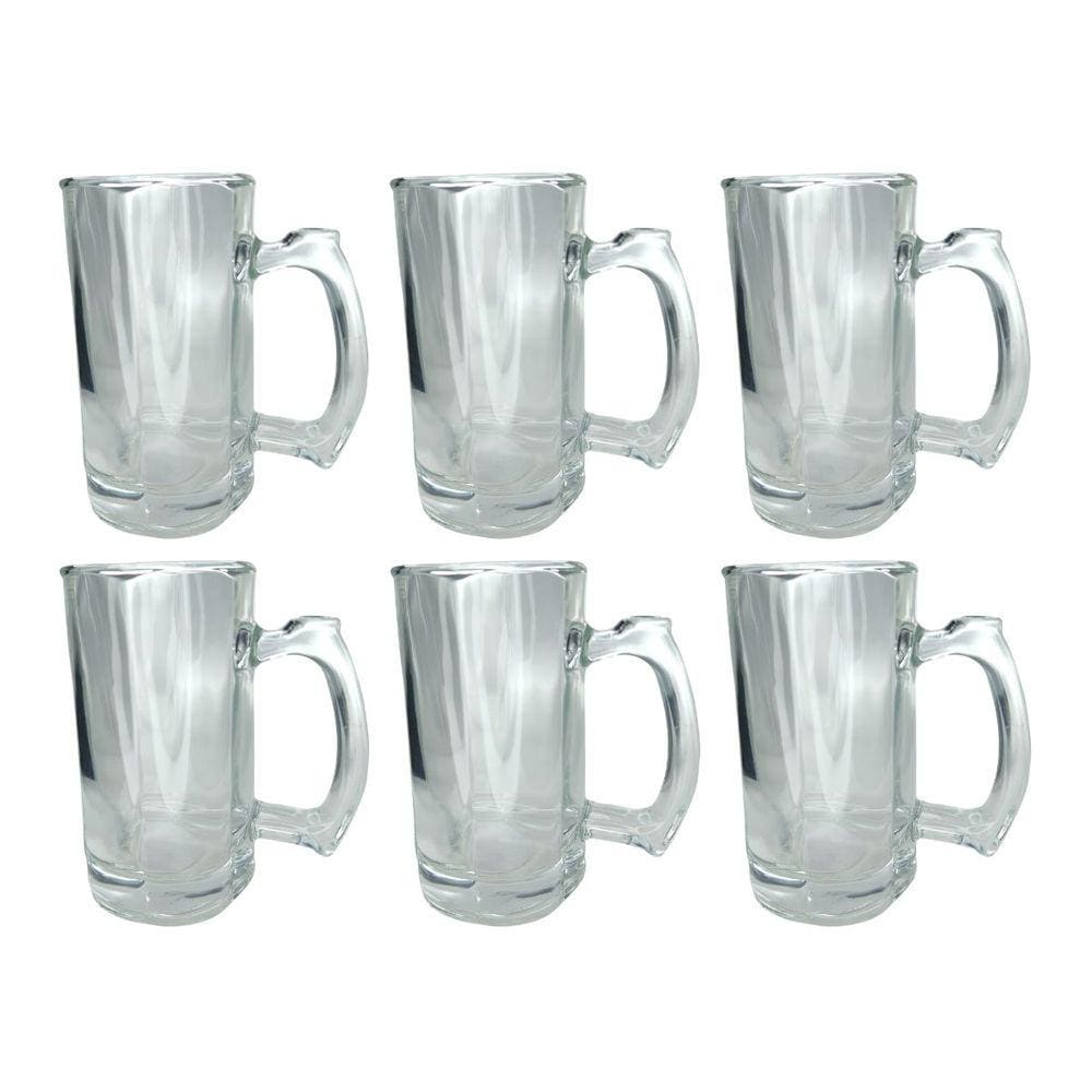 Caneca Congelável Restaurante 380ML Cerveja e Chopp 6UN