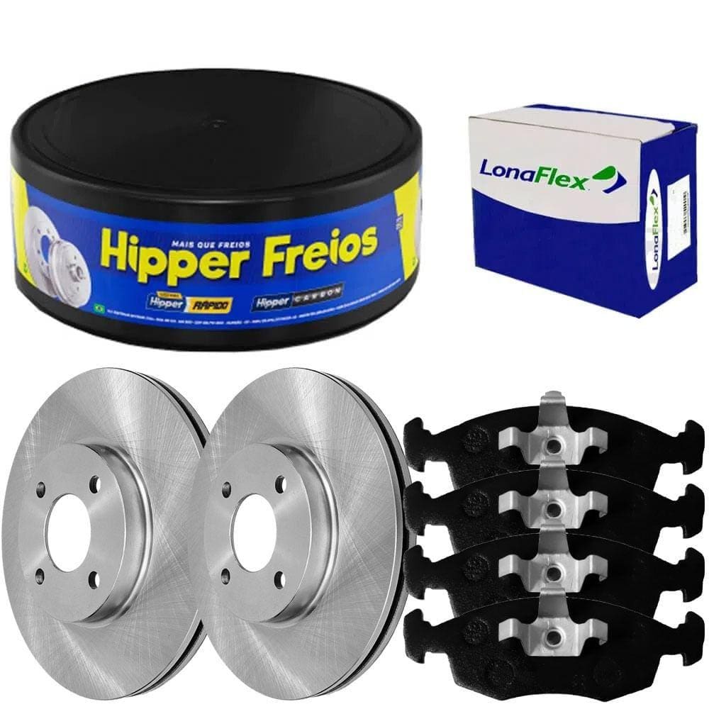 Kit Pastilha Disco Diant Ventilado Strada 1.4 2016 a 2020